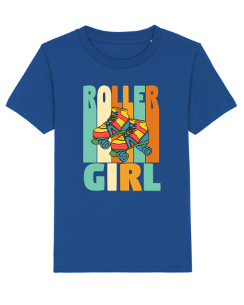 Retro Roller Girl Design Vintage Skating Majorelle Blue