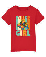 Retro Roller Girl Design Vintage Skating Tricou mânecă scurtă  Copii Mini Creator