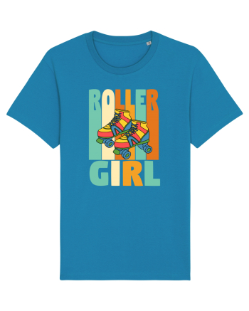 Retro Roller Girl Design Vintage Skating Azur