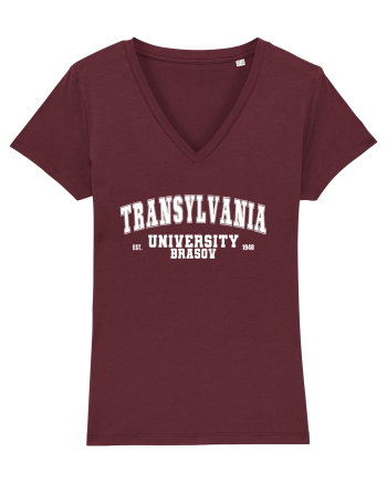 Transylvania University Brasov EST 1948 Burgundy