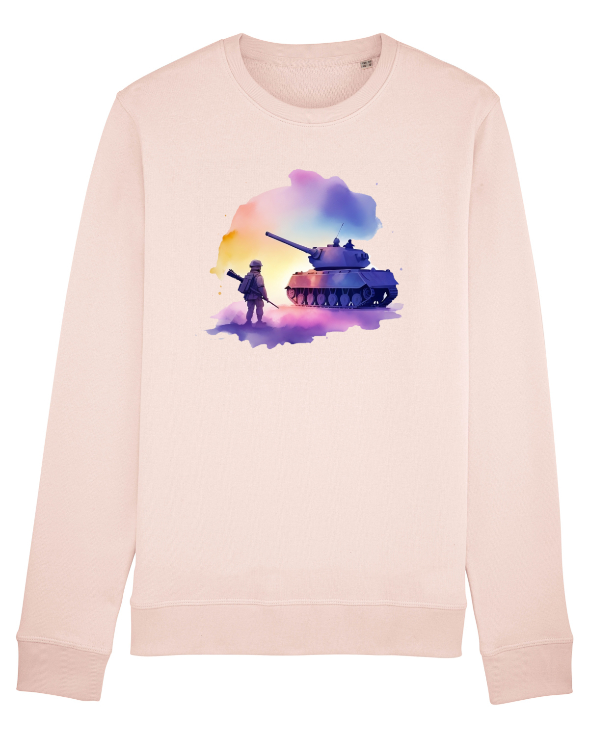 Bluză mânecă lungă Unisex Rise Candy Pink