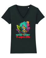 never forget Tricou mânecă scurtă guler V Damă Evoker