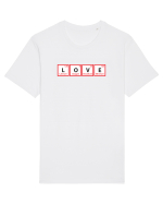 Love (chemical symbols) Tricou mânecă scurtă Unisex Rocker