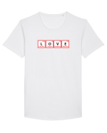 Love (chemical symbols) Tricou mânecă scurtă guler larg Bărbat Skater