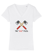 The axe files Tricou mânecă scurtă guler V Damă Evoker