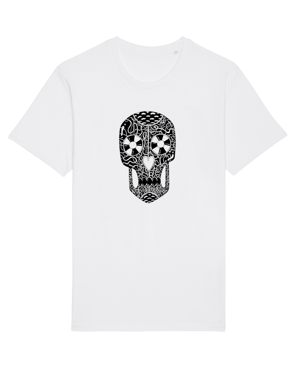 Tricou mânecă scurtă Unisex Rocker White