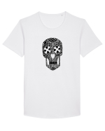 Skull Tricou mânecă scurtă guler larg Bărbat Skater
