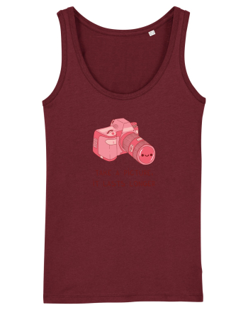 Take a picture, it lasts longer (pink) Burgundy