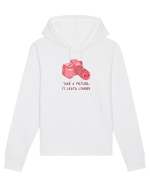 Take a picture, it lasts longer (pink) Hanorac Unisex Drummer