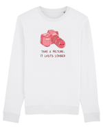 Take a picture, it lasts longer (pink) Bluză mânecă lungă Unisex Rise