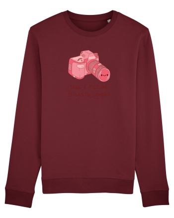 Take a picture, it lasts longer (pink) Burgundy