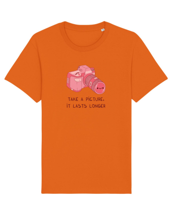 Take a picture, it lasts longer (pink) Bright Orange