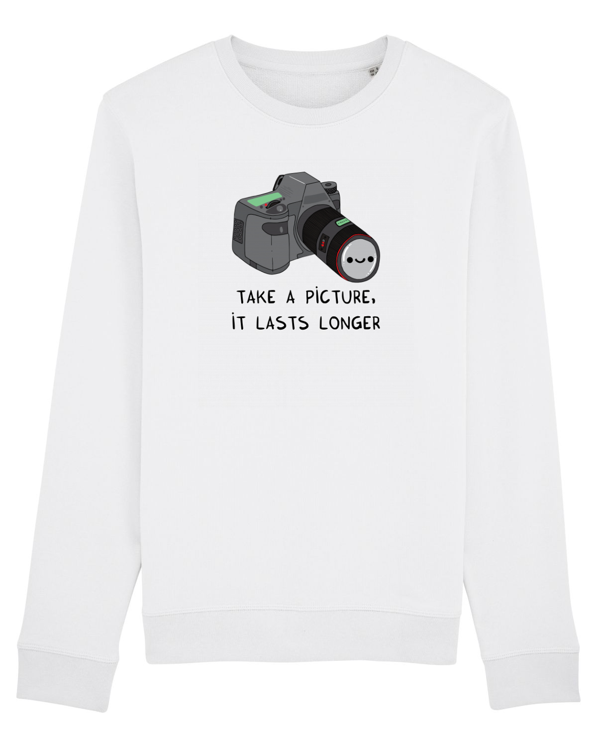 Bluză mânecă lungă Unisex Rise White