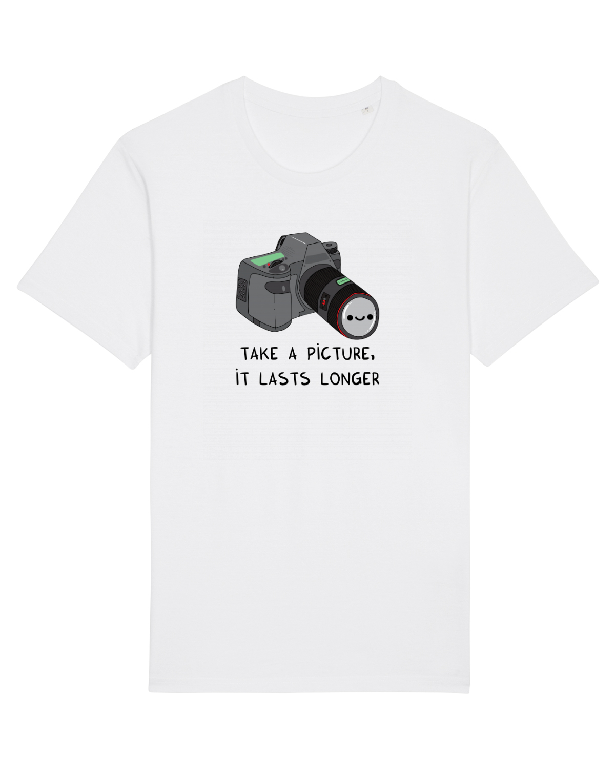 Tricou mânecă scurtă Unisex Rocker White