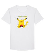 Poke-meow Tricou mânecă scurtă guler larg Bărbat Skater