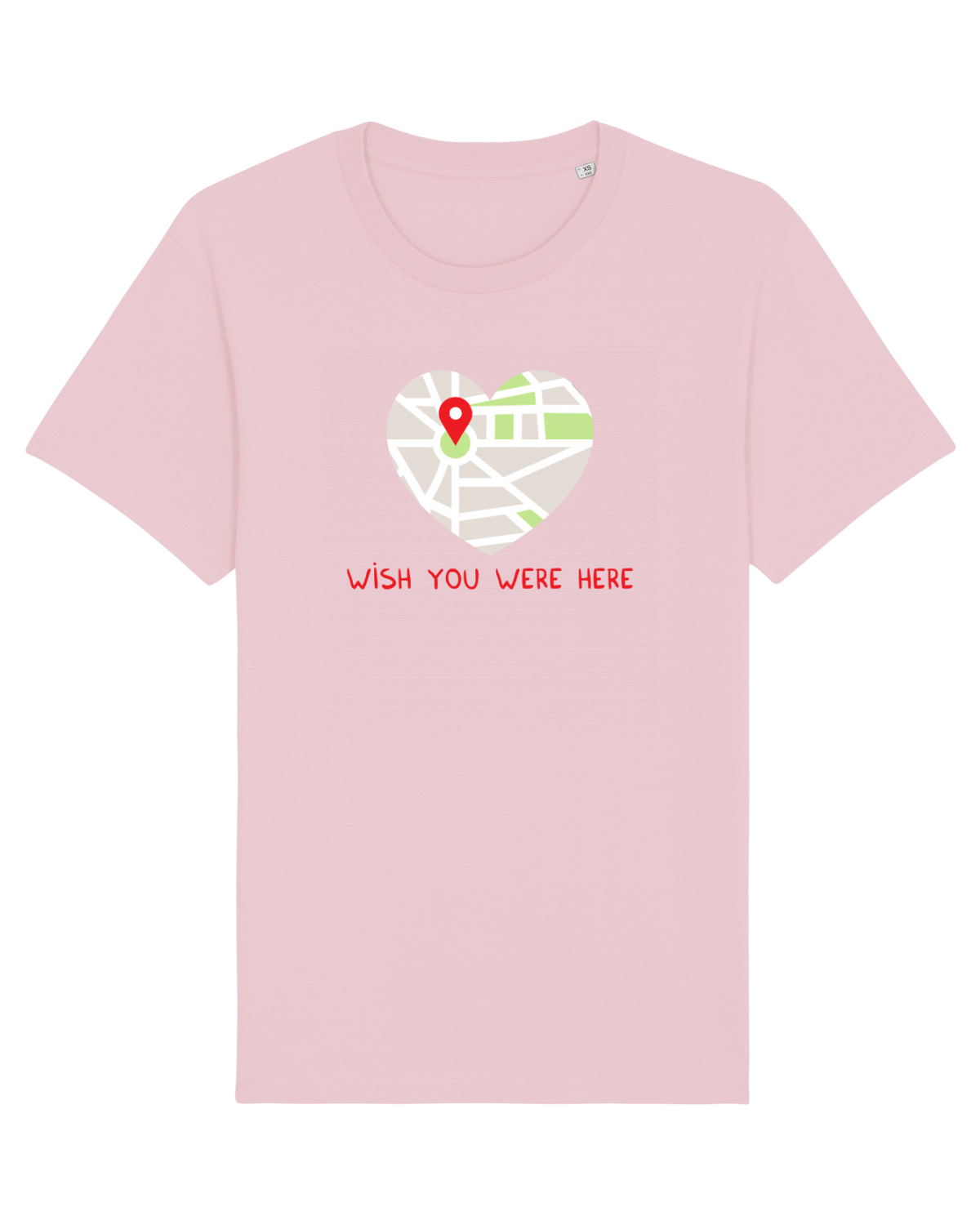 Tricou mânecă scurtă Unisex Rocker Cotton Pink