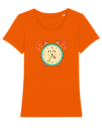 Sleepy clock Bright Orange