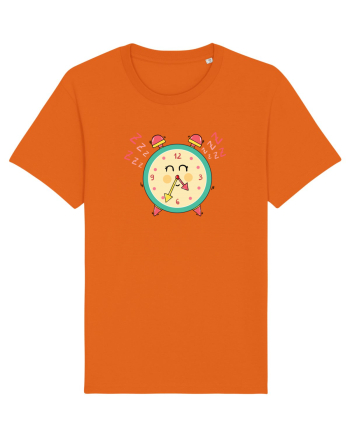 Sleepy clock Bright Orange