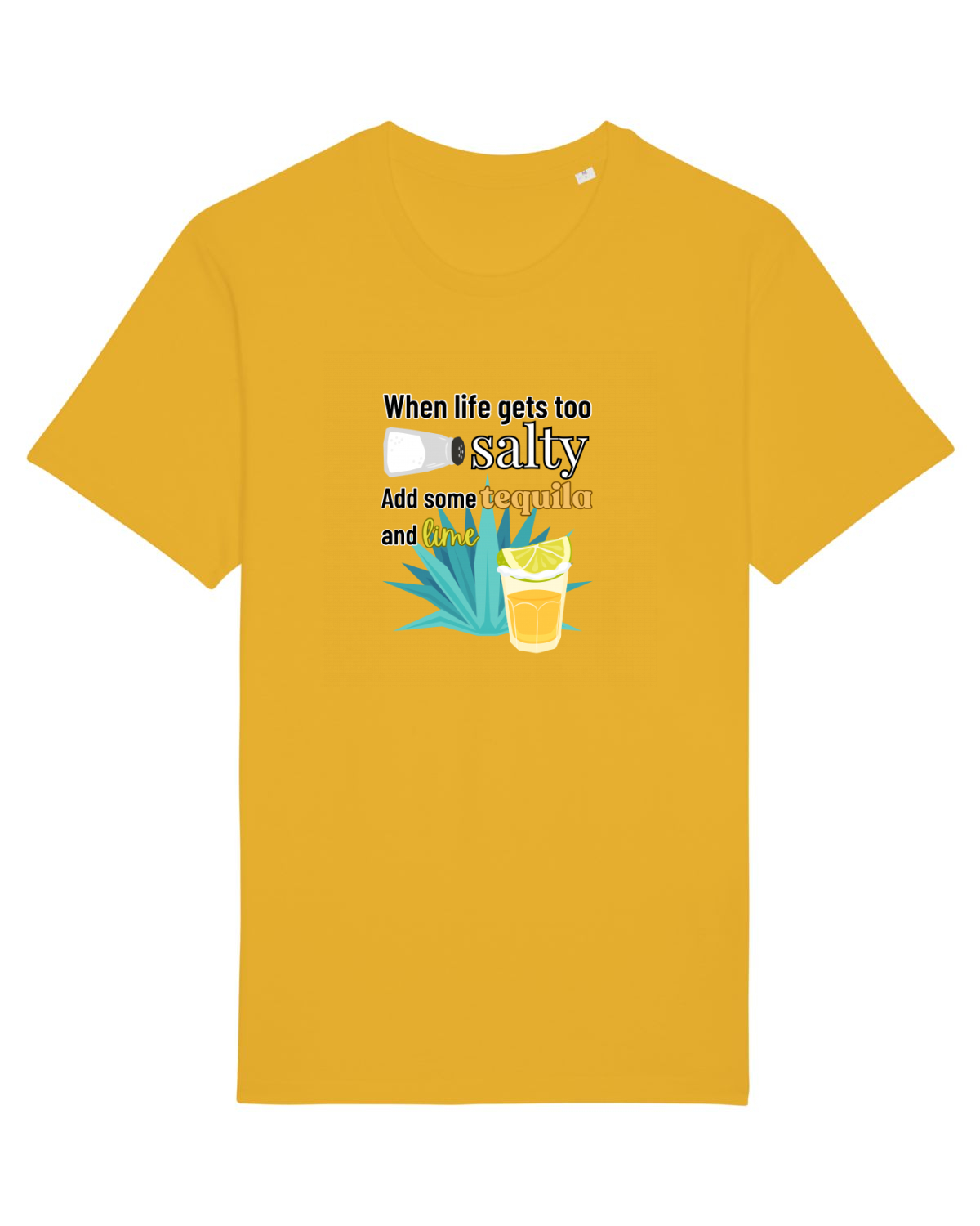 Tricou mânecă scurtă Unisex Rocker Spectra Yellow