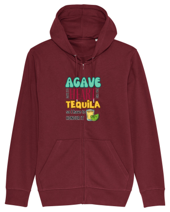 Agave Heart Tequila Burgundy