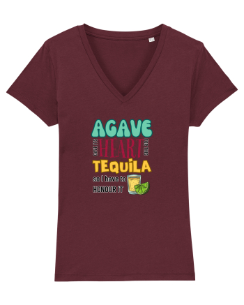 Agave Heart Tequila Burgundy