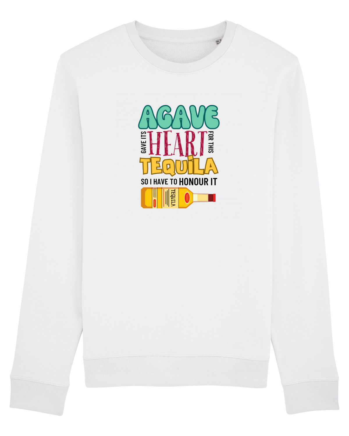 Bluză mânecă lungă Unisex Rise White