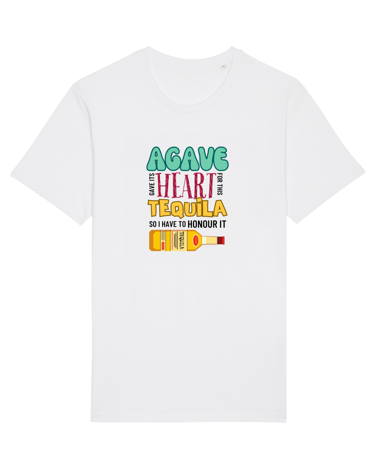 Tricou mânecă scurtă Unisex Rocker White
