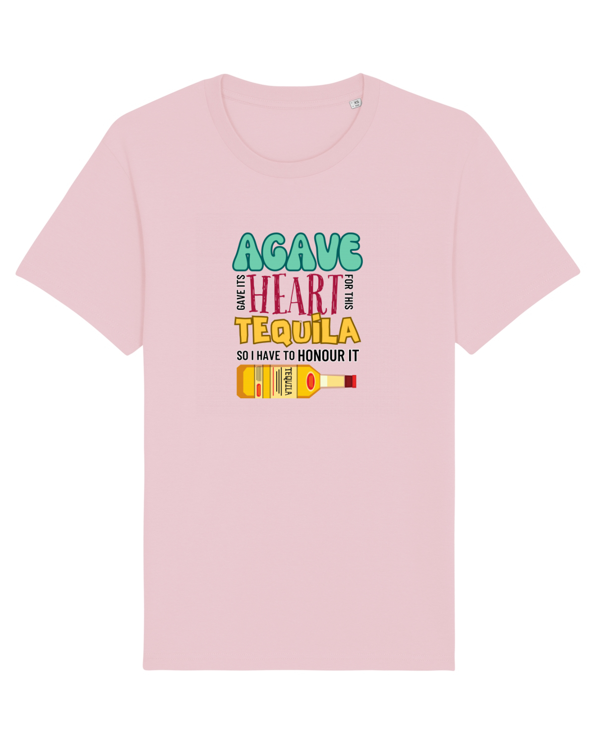 Tricou mânecă scurtă Unisex Rocker Cotton Pink
