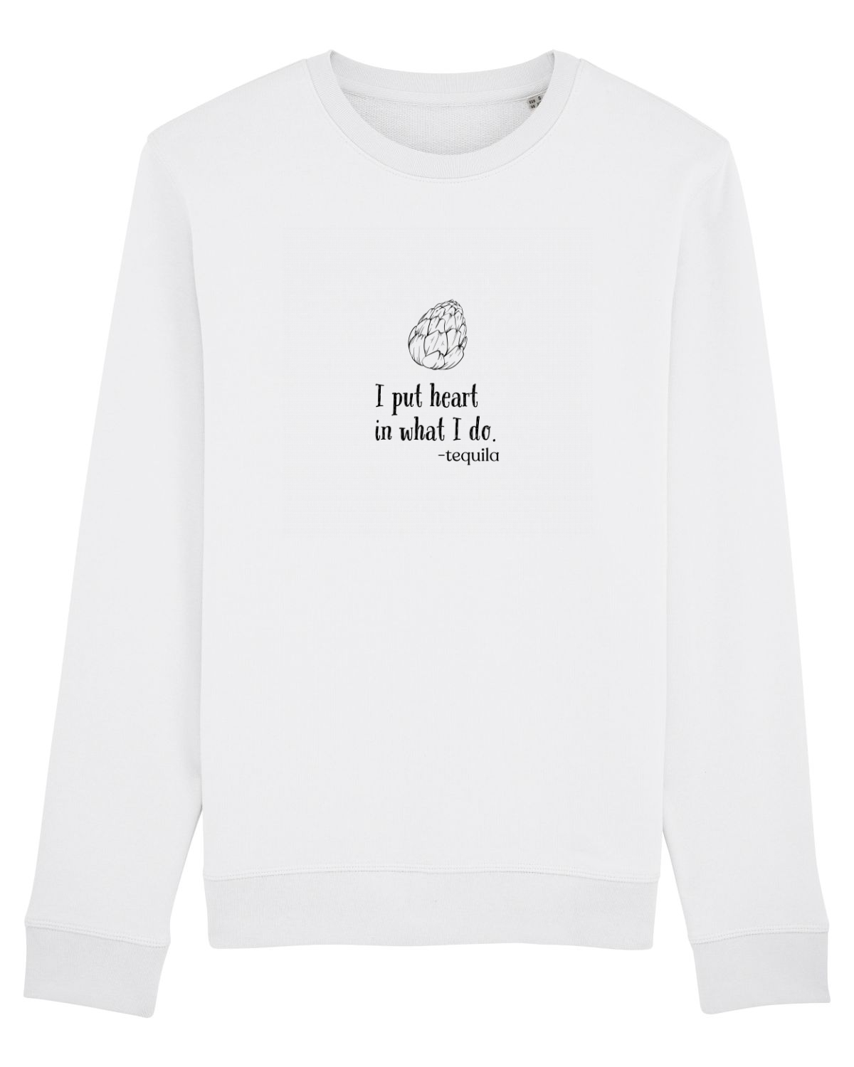 Bluză mânecă lungă Unisex Rise White