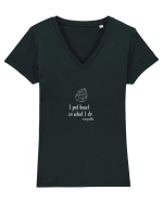 Pun inima in ceea ce fac - tequila (alb) Tricou mânecă scurtă guler V Damă Evoker