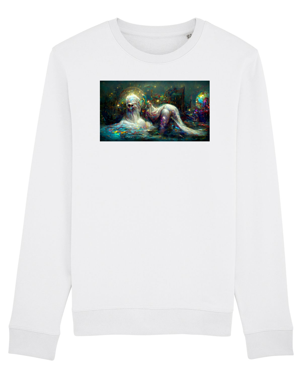 Bluză mânecă lungă Unisex Rise White