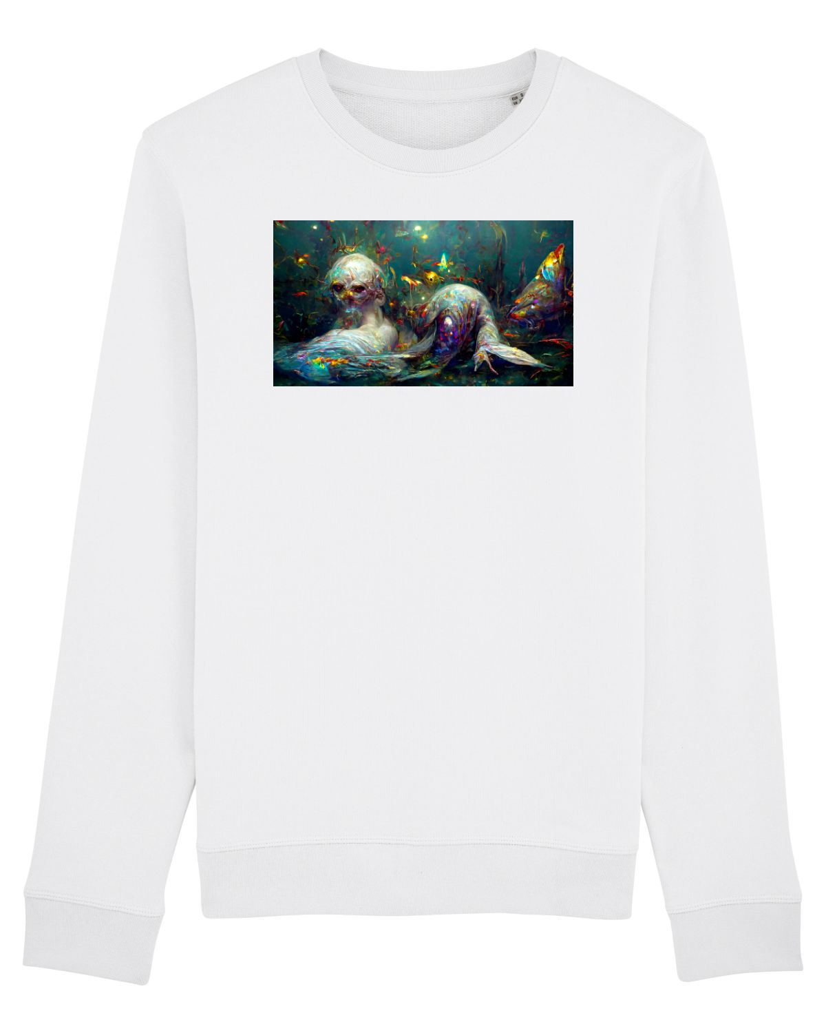 Bluză mânecă lungă Unisex Rise White