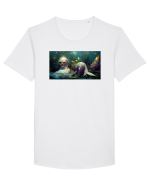 Pisces #1 Tricou mânecă scurtă guler larg Bărbat Skater