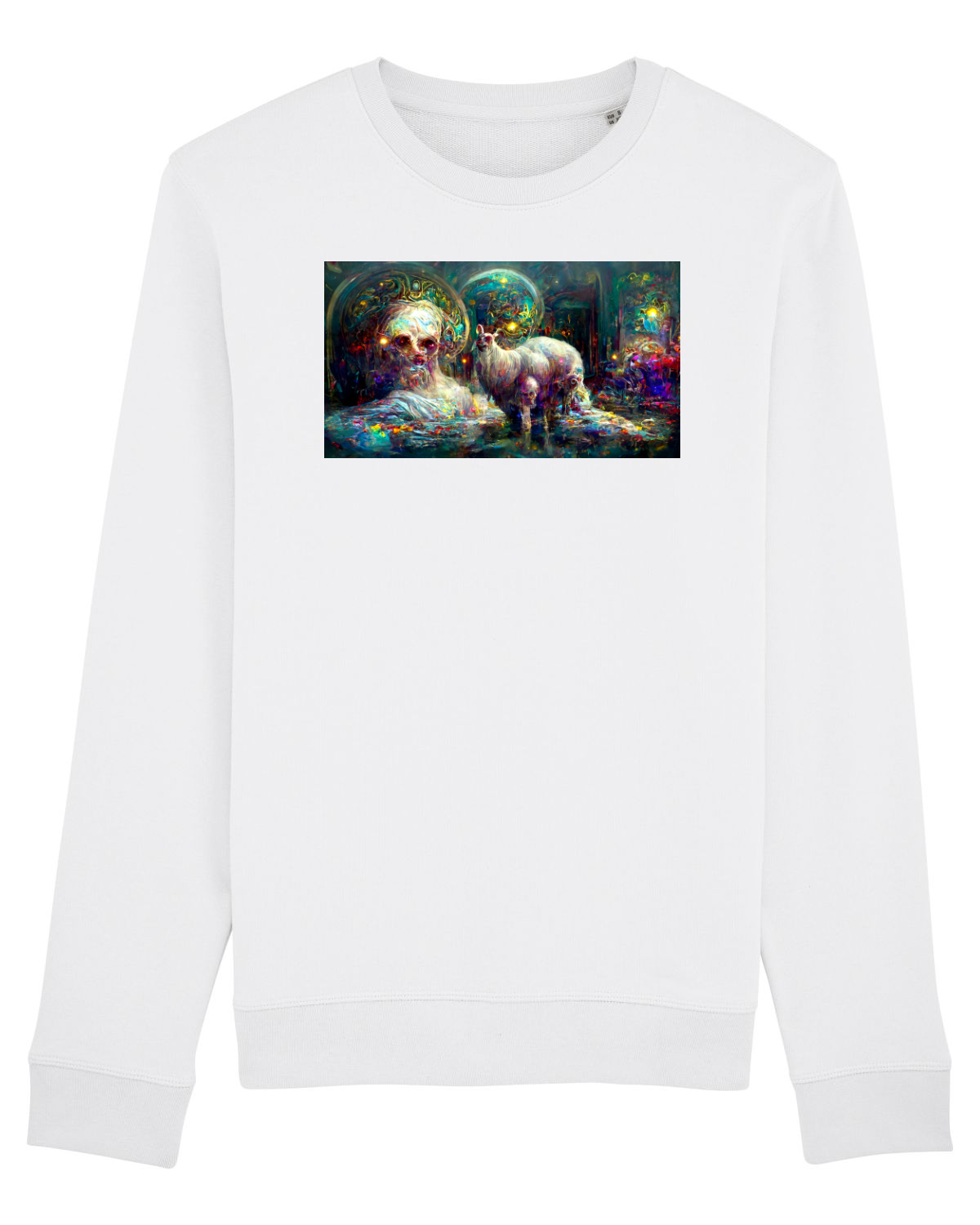 Bluză mânecă lungă Unisex Rise White