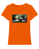 Taurus #1 Tricou mânecă scurtă guler larg fitted Damă Expresser