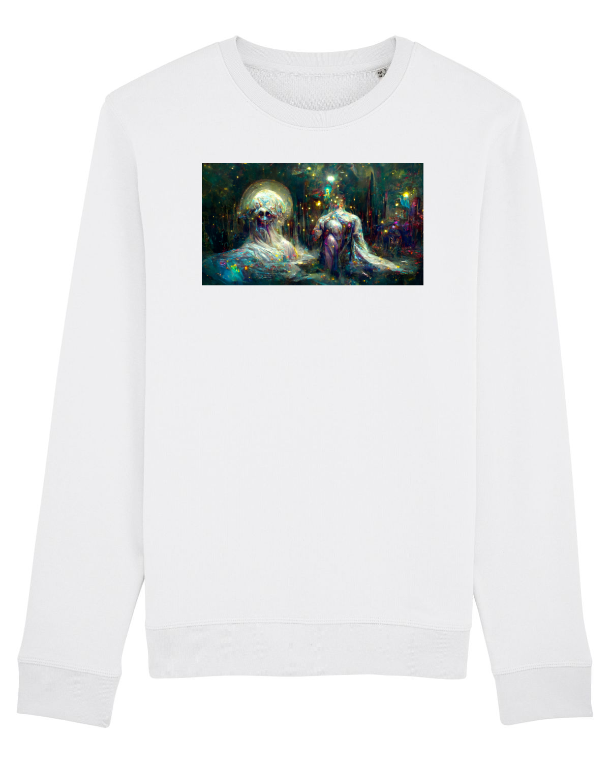 Bluză mânecă lungă Unisex Rise White