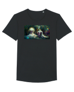Gemini #1 Tricou mânecă scurtă guler larg Bărbat Skater