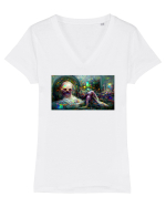 Cancer #1 Tricou mânecă scurtă guler V Damă Evoker
