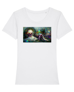 Cancer #1 Tricou mânecă scurtă guler larg fitted Damă Expresser