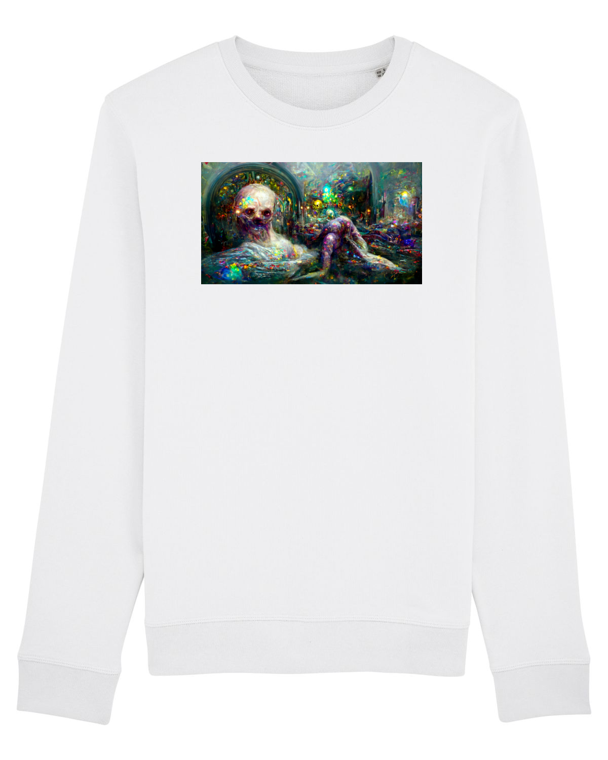 Bluză mânecă lungă Unisex Rise White