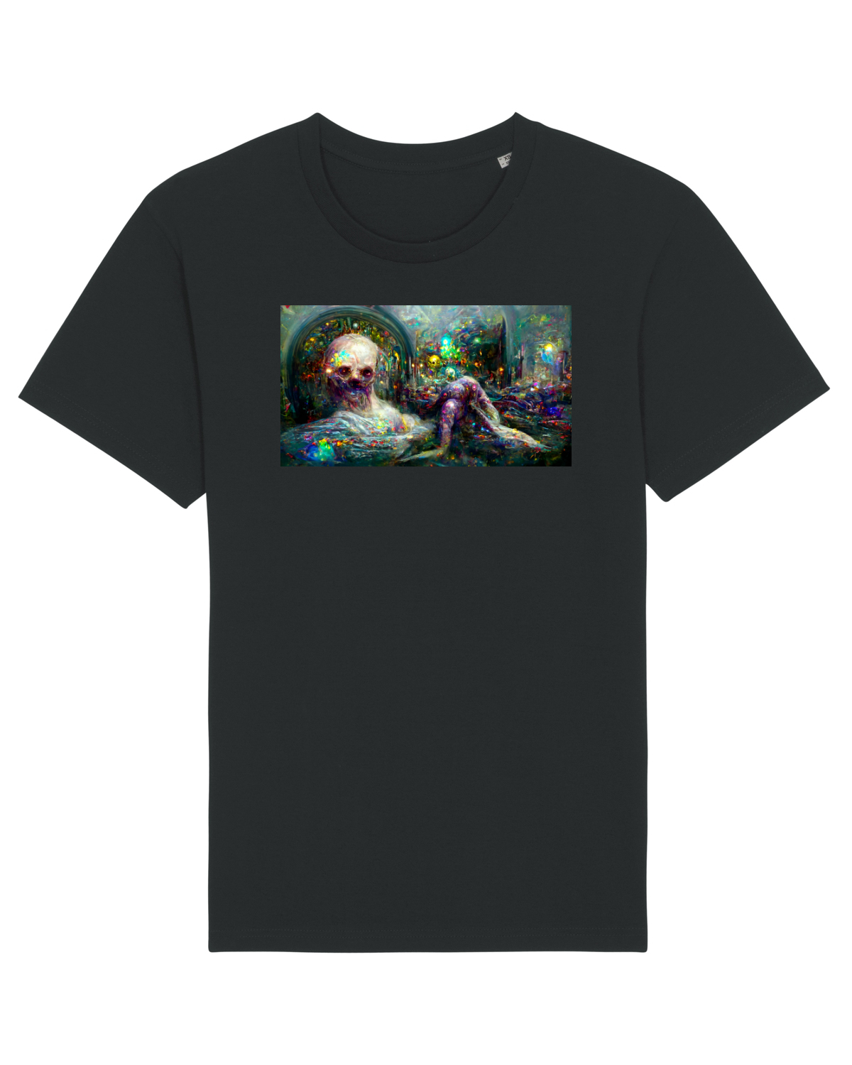 Tricou mânecă scurtă Unisex Rocker Black