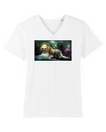Leo #1 Tricou mânecă scurtă guler V Bărbat Presenter