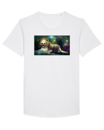 Leo #1 Tricou mânecă scurtă guler larg Bărbat Skater