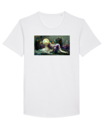 Libra #1 Tricou mânecă scurtă guler larg Bărbat Skater