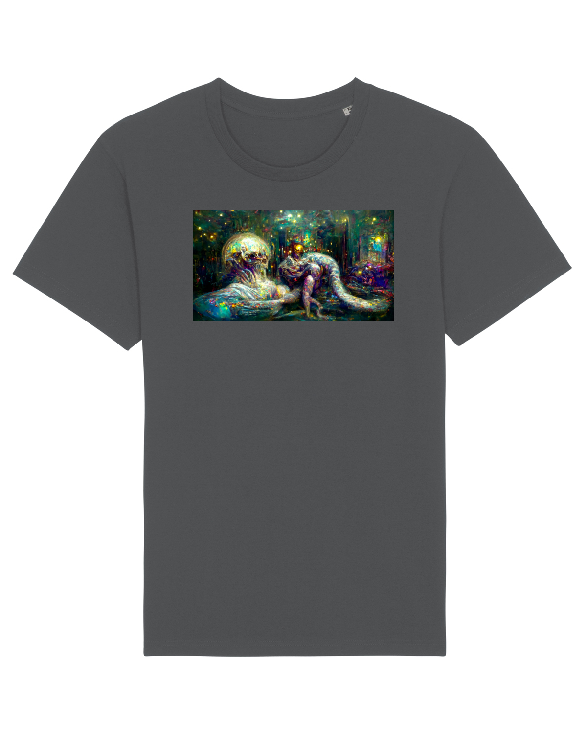 Tricou mânecă scurtă Unisex Rocker Anthracite