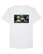 Capricorn #1 Tricou mânecă scurtă guler larg Bărbat Skater