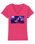 Pisces #2 Tricou mânecă scurtă guler V Damă Evoker