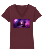 Leo #2 Tricou mânecă scurtă guler V Damă Evoker