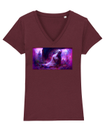 Virgo #2 Tricou mânecă scurtă guler V Damă Evoker