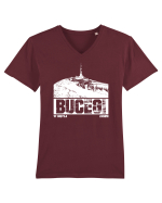 Călător în România - Vf Coștila din Bucegi Tricou mânecă scurtă guler V Bărbat Presenter